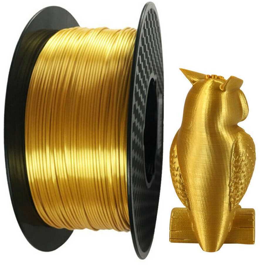 1.75mm Gold Metal-Effect PLA 3D Printer Fillament